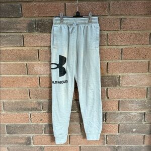 Under Armour Kids Light Gray Sweatpants Size Medium